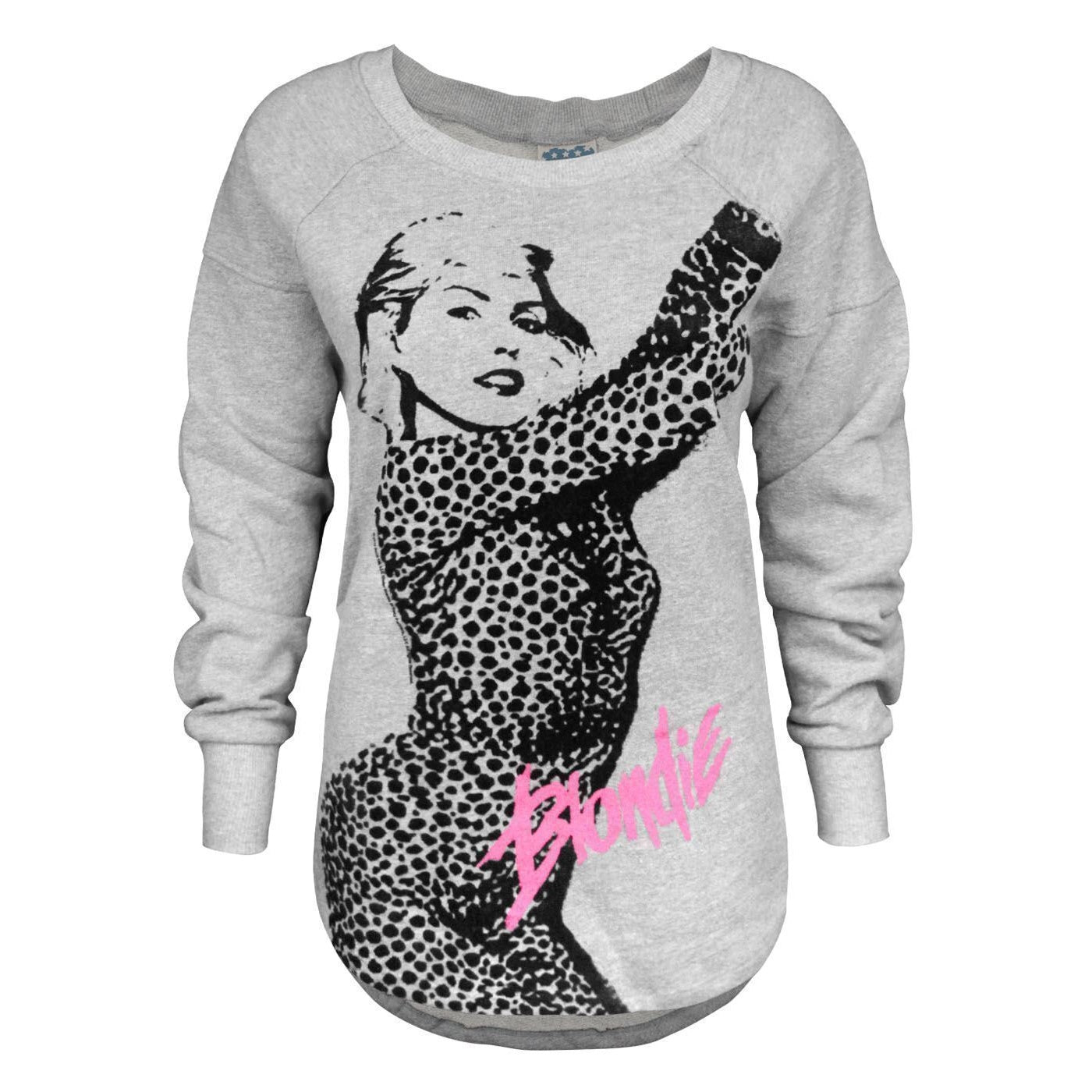Grey - Front - Junk Food Womens-Ladies Blondie Fleece