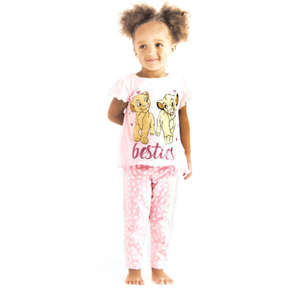 Pink - Pack Shot - The Lion King Girls Besties Pyjama Set
