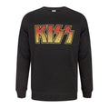 Black - Front - Amplified Mens Classic Logo Kiss Sweatshirt