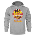 Grey Marl - Front - Arrow Mens Big Belly Burger Hoodie