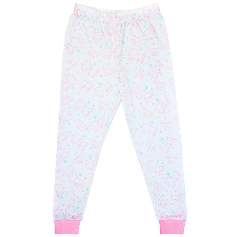 Grey-Pink - Side - Peppa Pig Girls Once Upon A Dream Pyjama Set