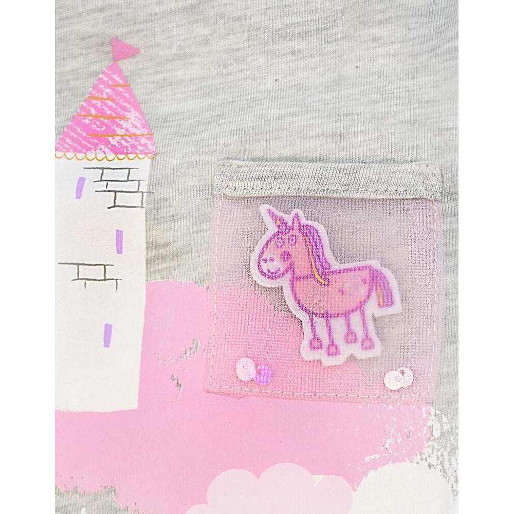 Grey-Pink - Lifestyle - Peppa Pig Girls Once Upon A Dream Pyjama Set