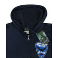 Navy - Back - Arrow Mens Starling City Metro Police Full Zip Hoodie