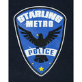 Navy - Side - Arrow Mens Starling City Metro Police Full Zip Hoodie