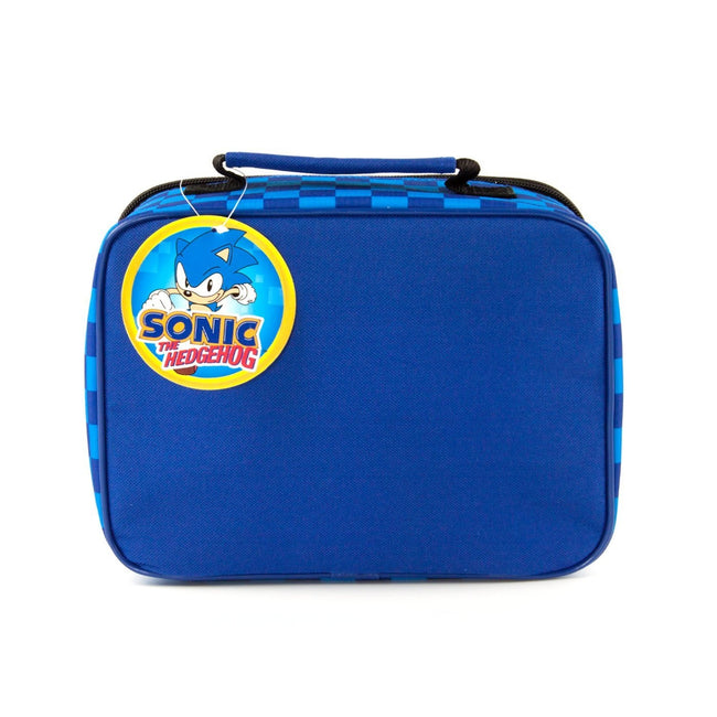 Blue-Black-Orange - Back - Sonic The Hedgehog Retro Style Gaming Lunch Bag
