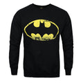 Black - Front - Batman Mens Distressed Logo Sweatshirt