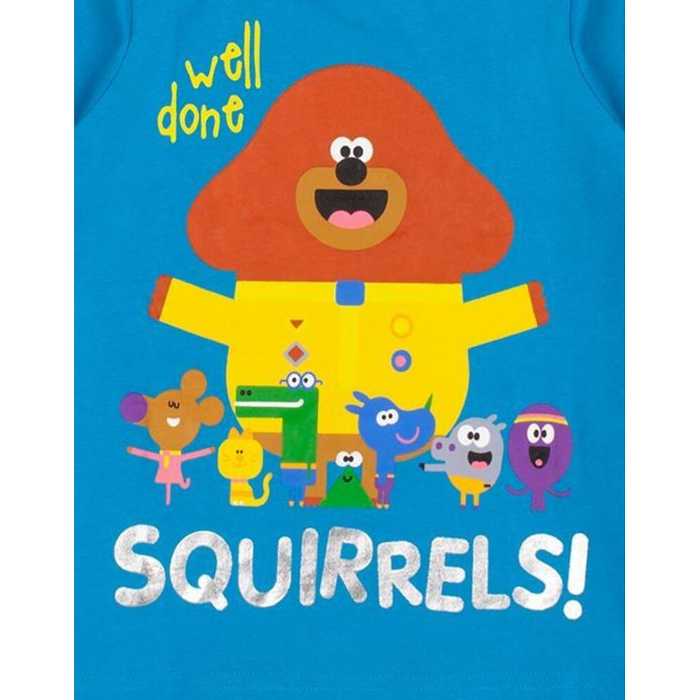 Blue-Grey - Lifestyle - Hey Duggee Boys Well Done Squirrels Character Long Pyjama Set