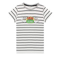 White-Black - Side - Friends Girls Central Perk Logo Long Pyjama Set