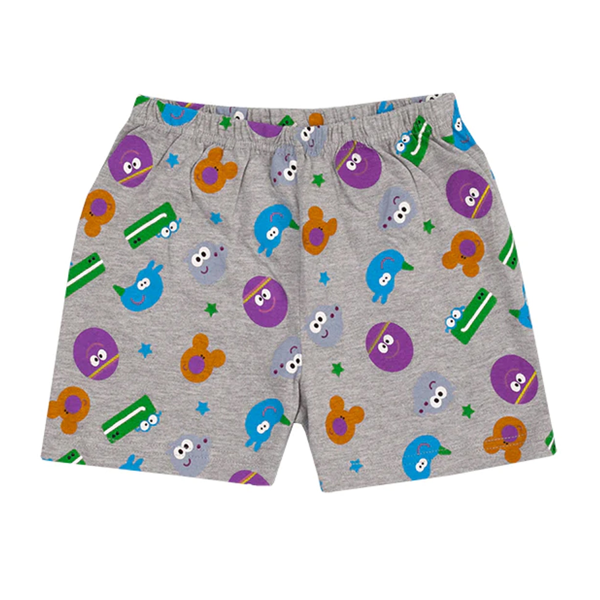 Blue-Grey - Side - Hey Duggee Boys Well Done Squirrels Character Short Pyjama Set