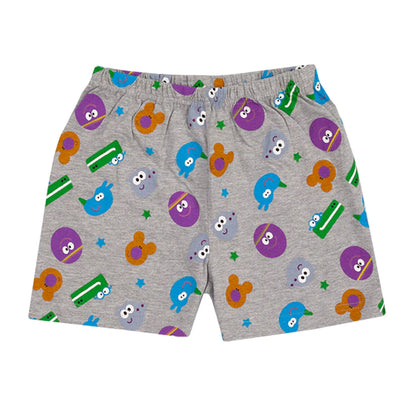 Blue-Grey - Side - Hey Duggee Boys Well Done Squirrels Character Short Pyjama Set