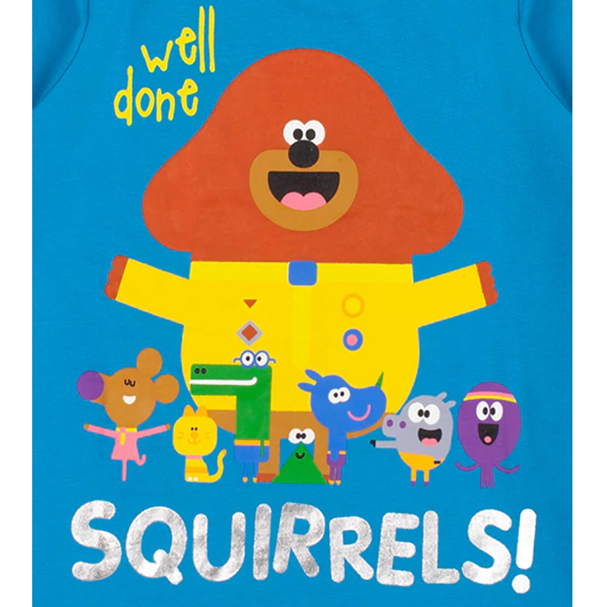 Blue-Grey - Lifestyle - Hey Duggee Boys Well Done Squirrels Character Short Pyjama Set