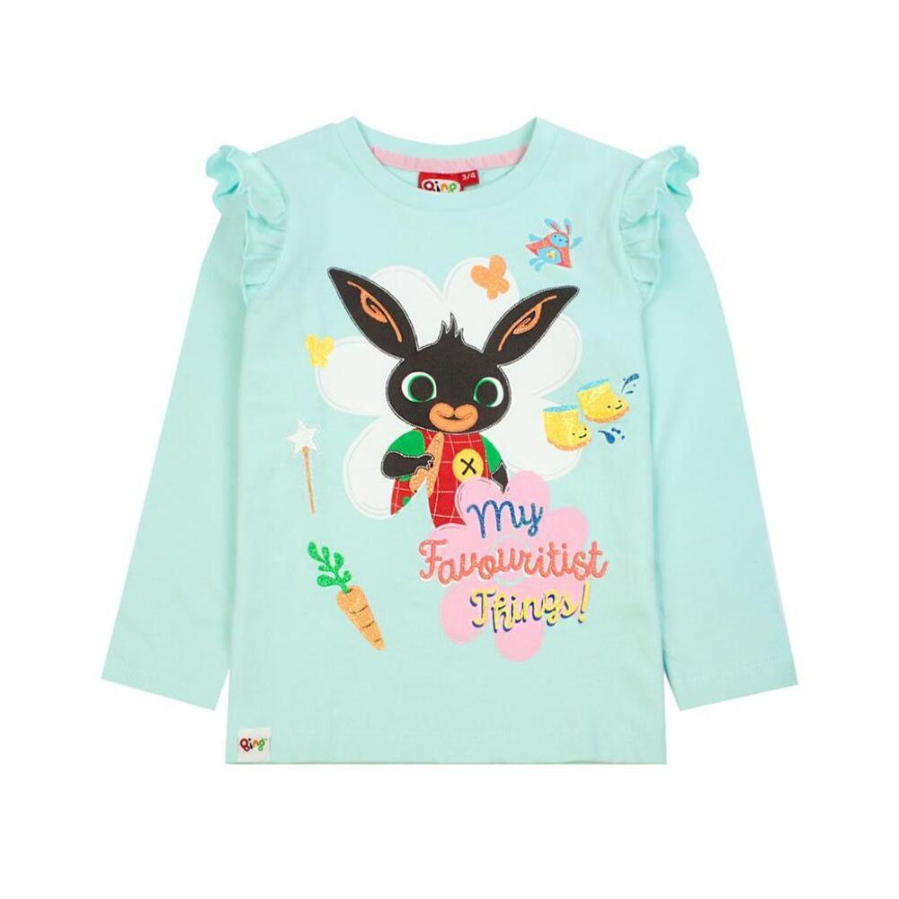 Pink-Mint - Back - Bing Bunny Girls Characters Long-Sleeved Pyjama Set