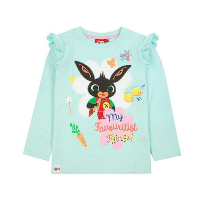 Pink-Mint - Back - Bing Bunny Girls Characters Long-Sleeved Pyjama Set