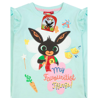 Pink-Mint - Pack Shot - Bing Bunny Girls Characters Long-Sleeved Pyjama Set