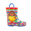 Red-Green-Blue - Back - Hey Duggee Boys Wellington Boots