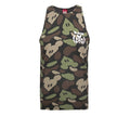 Green-Black-Brown - Front - Bloc 28 Mens Mickey Mouse Camo Vest
