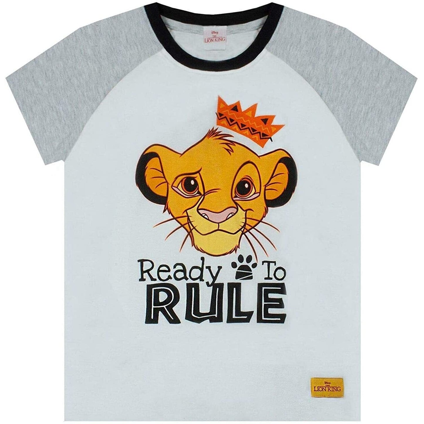 Grey - Back - The Lion King Boys Ready To Rule Short Pyjama Set