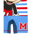 Blue - Side - Disney Boys Sunsafe Mickey Mouse One Piece Swimsuit