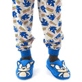 Blue - Back - Sonic The Hedgehog Childrens-Kids 3D Slippers