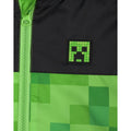 Green-Black - Lifestyle - Minecraft Boys Creeper Hooded Waterproof Jacket