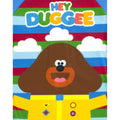 Blue - Side - Hey Duggee Childrens-Kids Sunsafe One Piece Swimsuit