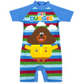 Blue - Front - Hey Duggee Childrens-Kids Sunsafe One Piece Swimsuit