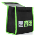 Vivid Green-Black - Pack Shot - Minecraft Childrens-Kids Creeper Backpack Set (Pack Of 4)