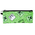 Vivid Green-Black - Close up - Minecraft Childrens-Kids Creeper Backpack Set (Pack Of 4)