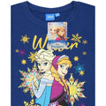 Blue - Pack Shot - Frozen Girls Winter Magic Anna And Elsa Glitter Long-Sleeved T-Shirt