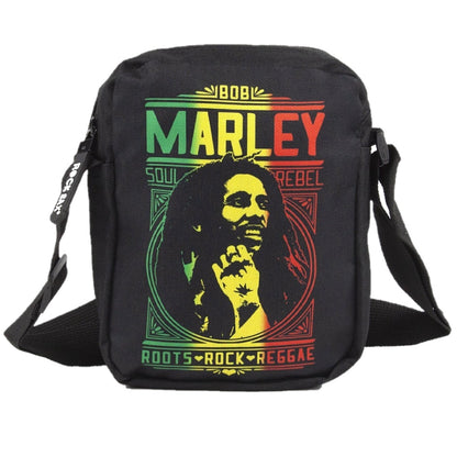 Black - Front - Rock Sax Bob Marley Crossbody Bag
