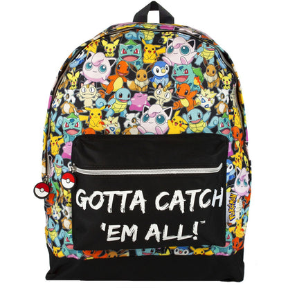 Multicoloured - Front - Pokemon Gotta Catch Em All Backpack