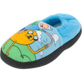 Blue-Black - Front - Adventure Time Boys Jake And Finn Slippers