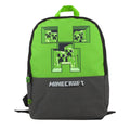 Grey-Green - Front - Minecraft Pixel Creeper Backpack