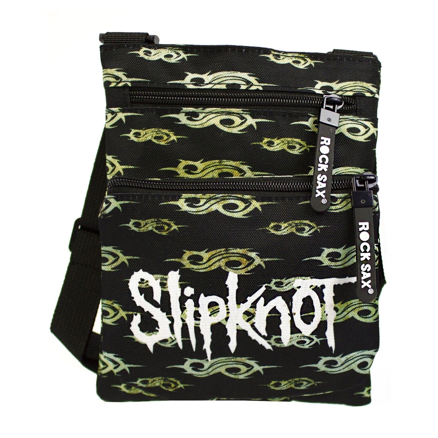 Black - Front - Rock Sax Rusty Slipknot Crossbody Bag