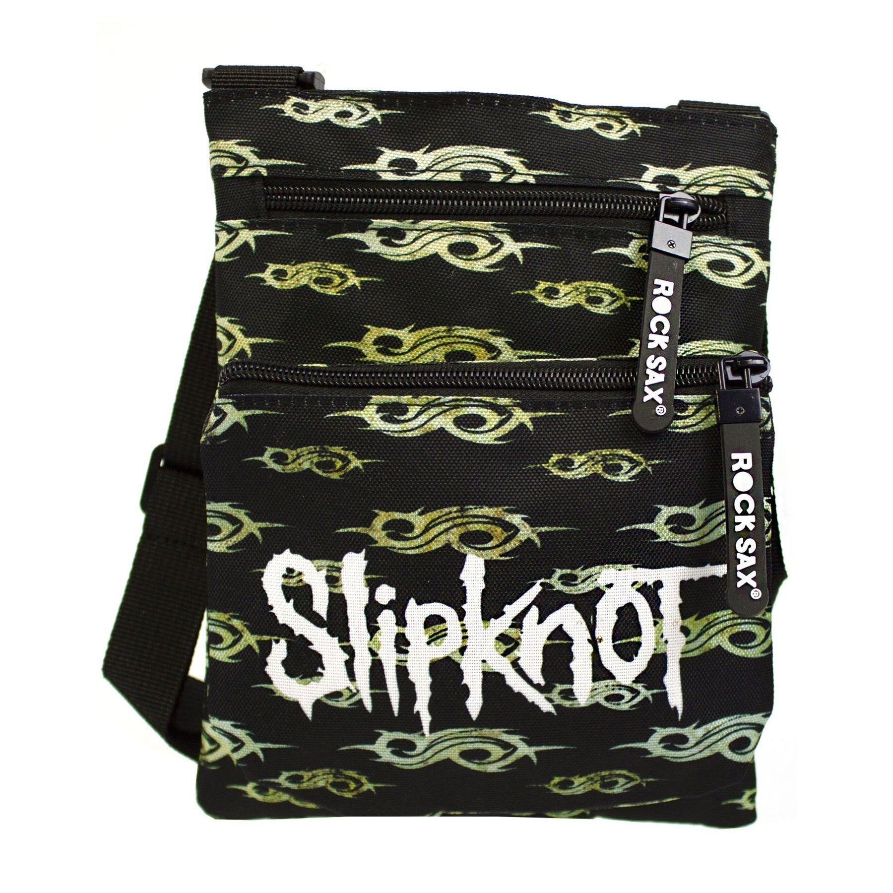 Black - Front - Rock Sax Rusty Slipknot Crossbody Bag
