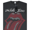 Charcoal - Back - Amplified Mens Tongue The Rolling Stones Diamante Logo T-Shirt