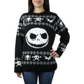 Black-White - Back - Nightmare Before Christmas Unisex Adult Jack Skellington Knitted Jumper