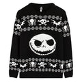 Black-White - Front - Nightmare Before Christmas Unisex Adult Jack Skellington Knitted Jumper