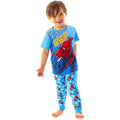 Blue-Red-White - Back - Spider-Man Childrens-Kids Comic Pyjama Set