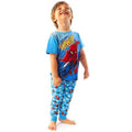 Blue-Red-White - Side - Spider-Man Childrens-Kids Comic Pyjama Set