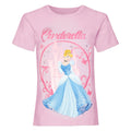 Pink - Front - Cinderella Girls T-Shirt