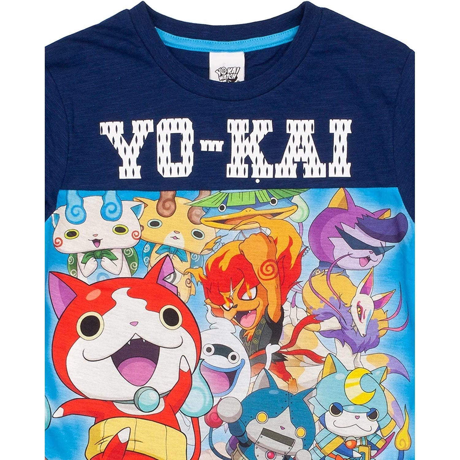 Navy - Back - Yo-Kai Watch Boys Panel T-Shirt
