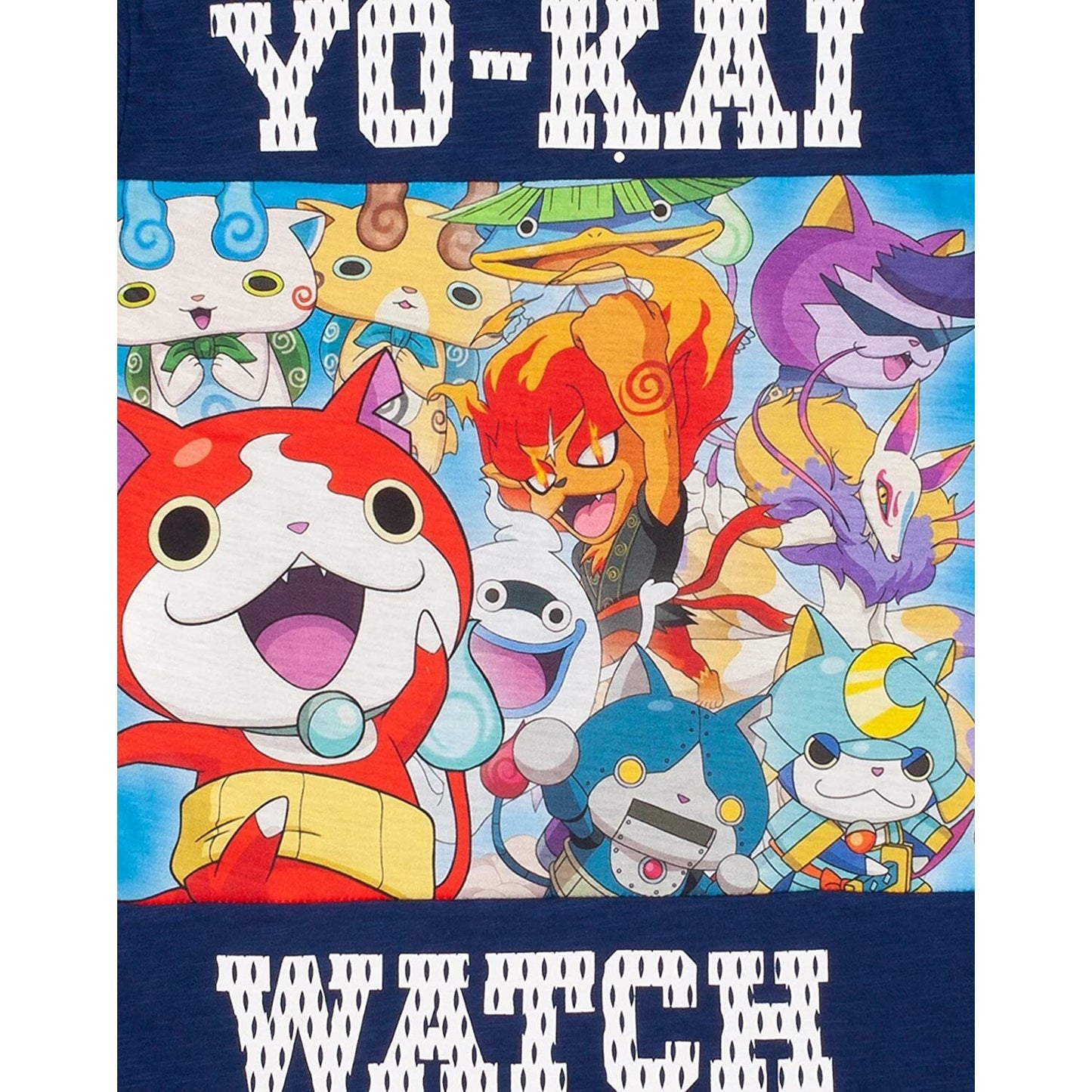 Navy - Pack Shot - Yo-Kai Watch Boys Panel T-Shirt