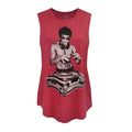 Red - Front - BNA78 Womens-Ladies Gung Fu Scratch Bruce Lee Tank Top