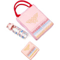 Pink - Back - Wonder Woman Rectangular Lunch Bag Set (Pack of 3)