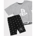 Grey-Black - Side - Playstation Girls Short Pyjama Set