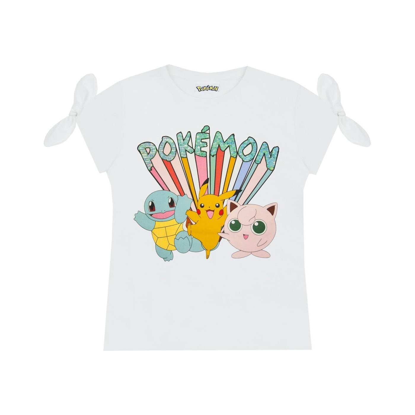 White - Front - Pokemon Girls Characters T-Shirt