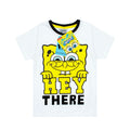 White-Yellow-Black - Back - SpongeBob SquarePants Boys Pyjama Set