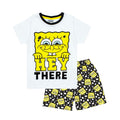 White-Yellow-Black - Front - SpongeBob SquarePants Boys Pyjama Set