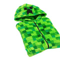 Green - Back - Minecraft Boys Creeper Pixel Bodysuit
